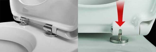 Fastgørelse af toiletlåget: hvordan man fjerner det gamle og installerer det nye korrekt
