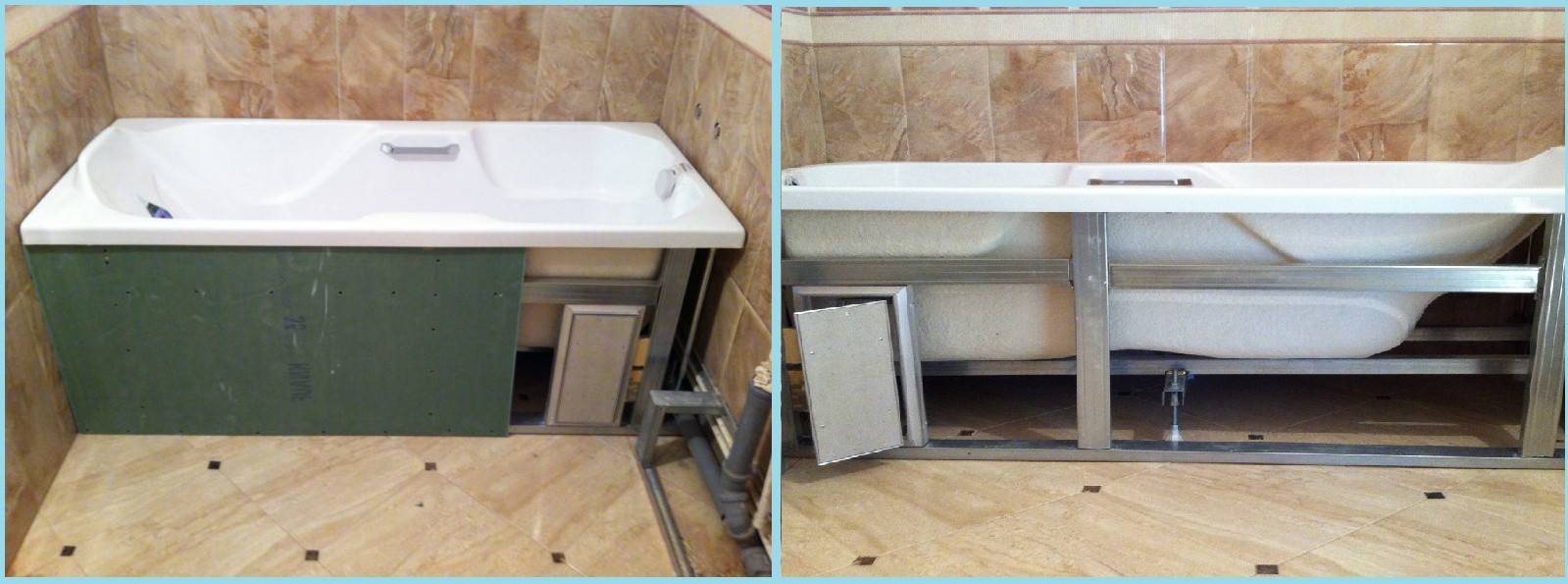 So installieren Sie mit Ihren eigenen Händen einen verschiebbaren Kunststoffschirm unter der Badewanne