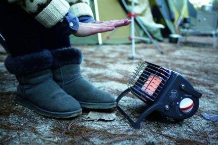 Bedømmelse af gaskomfurer til et telt: top ti brændere og varmeapparater + tips til valg