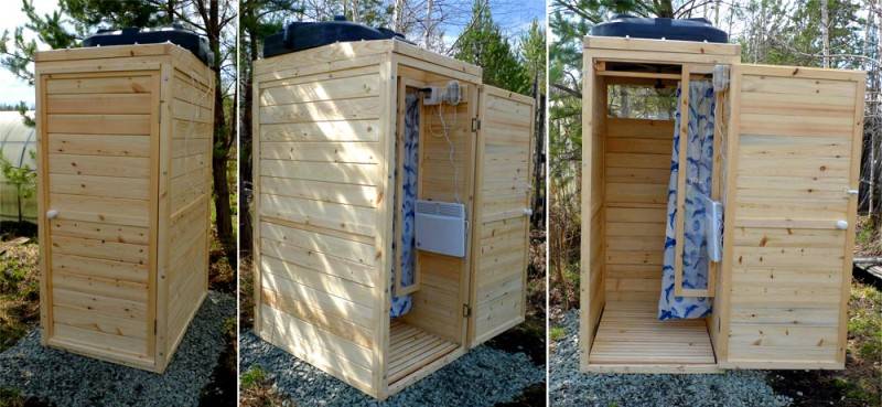 Holzduschkabinen für Sommerhäuser: Sommerdusche mit eigenen Händen bauen