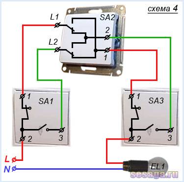 Krydskontakt: formål og enhed + ledningsdiagram og installation