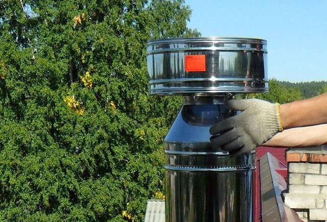 Was tun, wenn der Schornstein der Gassäule einfriert: effektive Möglichkeiten zum Schutz des Schornsteins