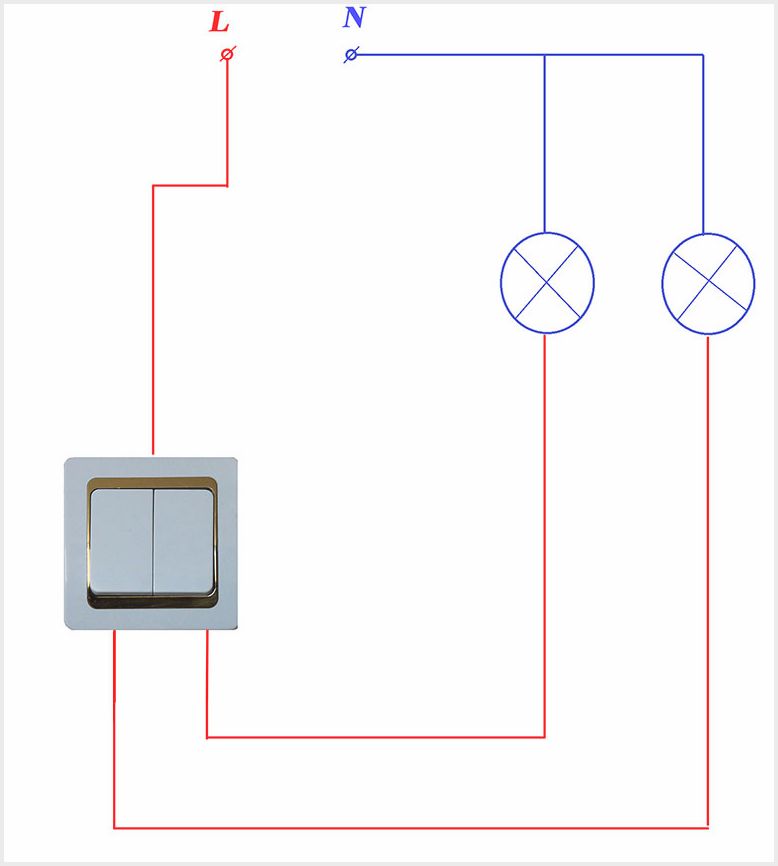 Schaltplan für einen Lichtschalter mit einem Schlüssel: Einbau und Austausch des Schalters