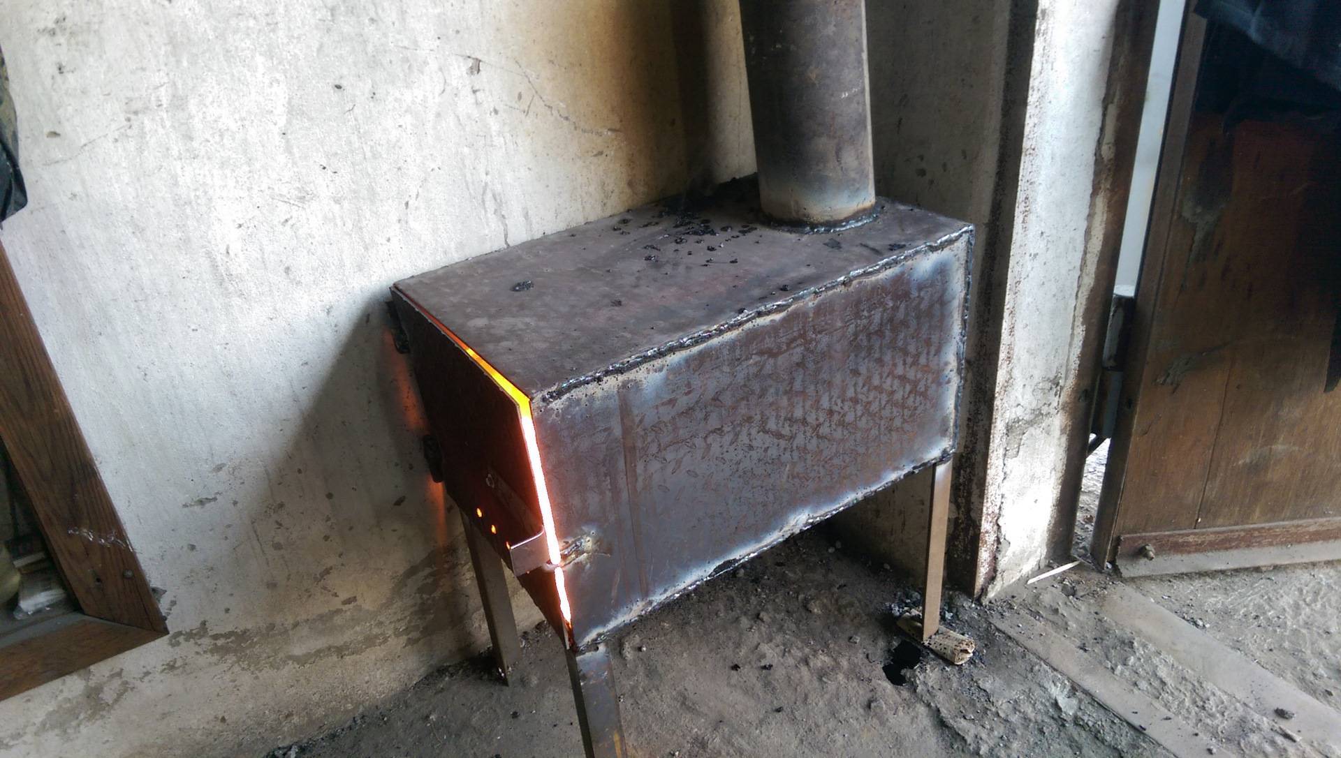 Dickbauchofen zum Selbermachen für eine Garage